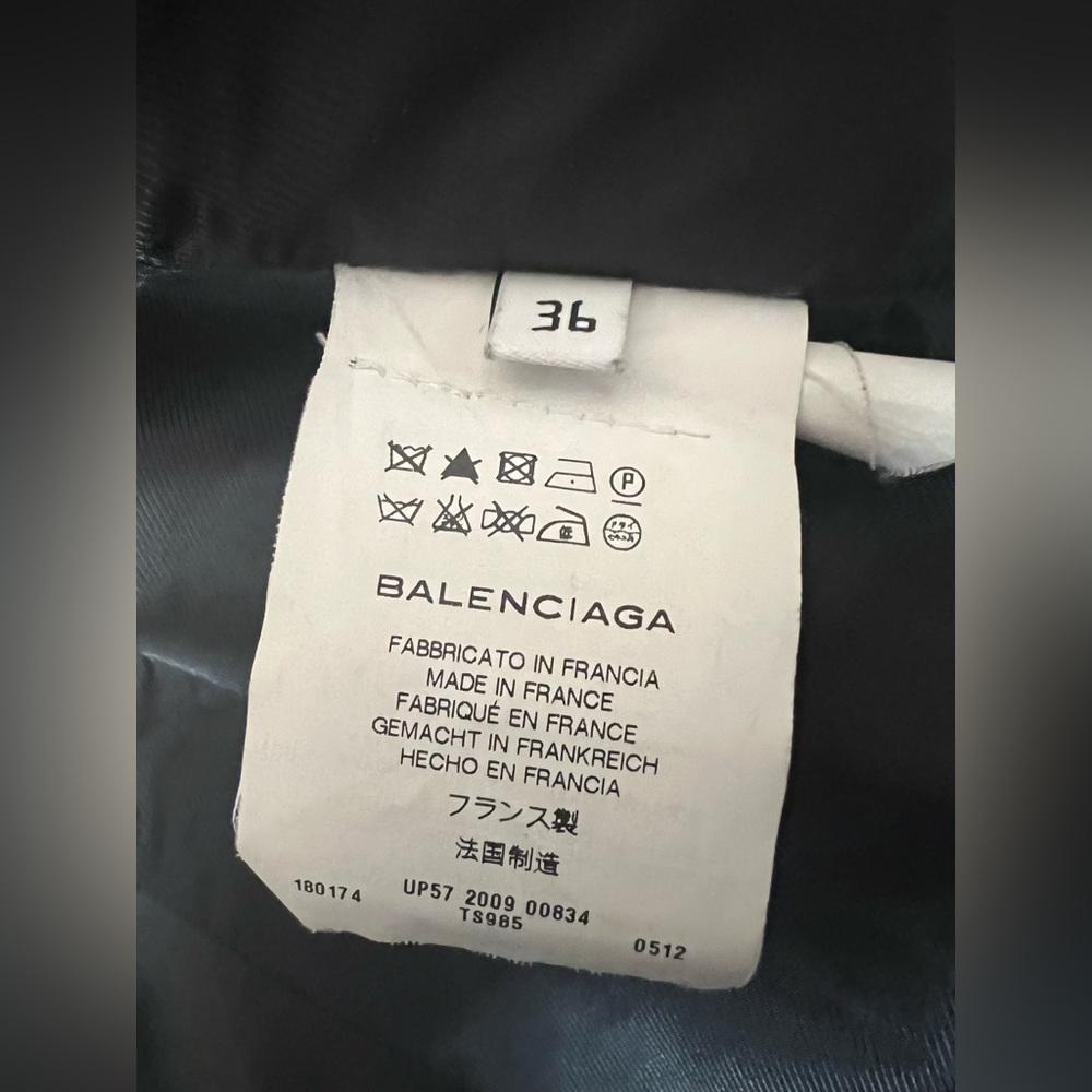 ‼️SOLD‼️BALENCIAGA 2009 Black Classic Moto Leather Jacket - Picture 5 of 6